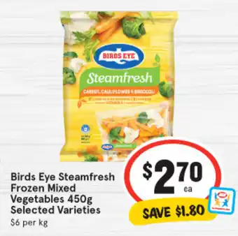 IGA Birds Eye Steamfresh Frozen Mixed Vegetables 450g offer