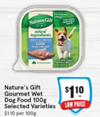 IGA Nature's Gift Gourmet Wet Dog Food 100g offer