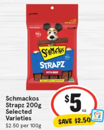 IGA Schmackos Strapz 200g offer