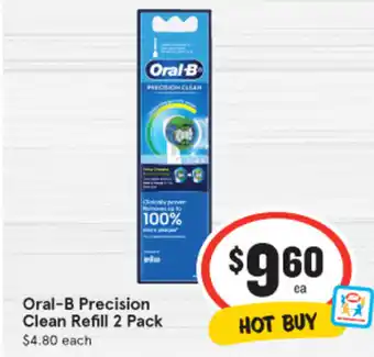 IGA Oral-B Precision Clean Refill 2 Pack offer