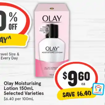 IGA Olay Moisturising Lotion 150mL offer