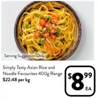 Foodworks Simply Tasty Asian Rice and Noodle Favourites 400g offer