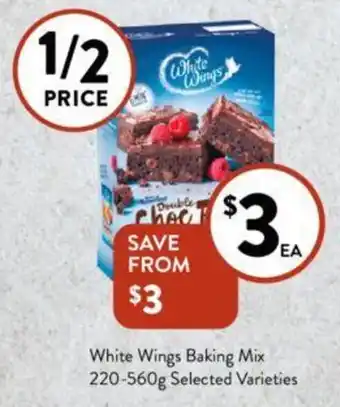 Foodworks White Wings Baking Mix 220-560g offer