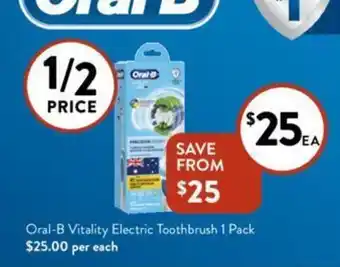 Foodworks Oral-B Vitality Electric Toothbrush 1 Pack offer