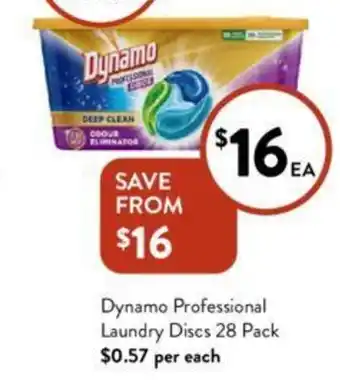 Foodworks Dynamo Professional Laundry Discs 28 Pack offer