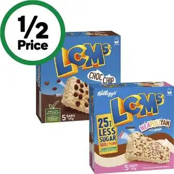 Woolworths Kellogg’s LCMs 100-110g Pk 5 offer