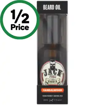 Woolworths Jack The Barber Beard Oil 30ml offer