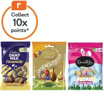 Woolworths Nestle Mini Egg Bags 110g, Cadbury Mini Egg Bag 110-125g, Darrell Lea Mini Egg Bags 110-120g or Lindt Mini Egg Bags 90g offer