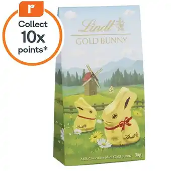 Woolworths Lindt Mini Gold Easter Bunny Pack 90g offer