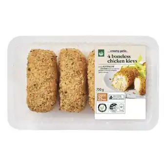 Woolworths Woolworths Boneless Kyiv Varieties 700g with RSPCA Approved Chicken offer