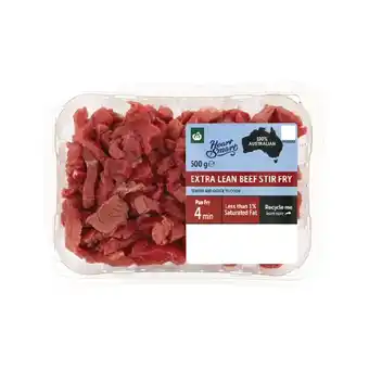 Woolworths Woolworths Australian Beef Stir Fry Heart Smart 500g offer