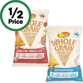 Woolworths Sunrice Brown Rice Chips 150g – From the Health Food Aisle offer