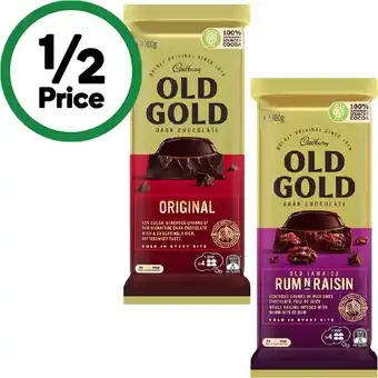 Woolworths Cadbury Old Gold 170-180g offer