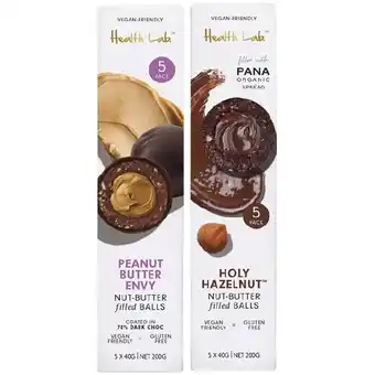Woolworths Health Lab Filled Balls or Chocolate Bars 140-160g – From the Health Food Aisle offer