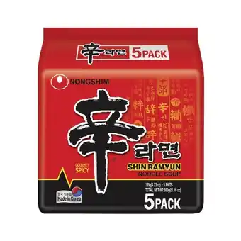 Woolworths Nongshim Shin Ramyun 600g Pk 5 offer