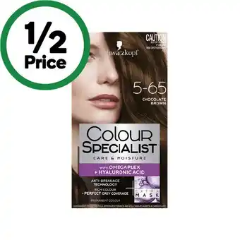 Woolworths Schwarzkopf Colour Specialist Hair Colour offer