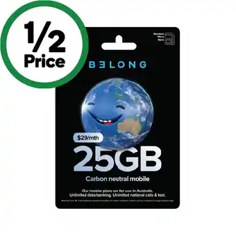 Woolworths Belong $29 Starter Pack¥ offer