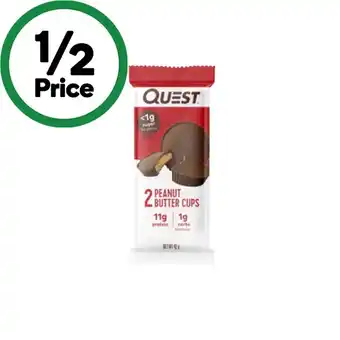 Woolworths Quest Peanut Butter Cups 42g† offer