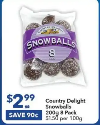 Ritchies Country Delight Snowballs 200g offer