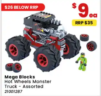 Toymate Mega Blocks Hot Wheels Monster Truck offer
