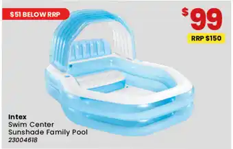 Toymate Intex Swim Center Sunshade Family Pool offer