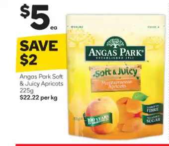 Angas Park Soft & Juicy Apricots 225g