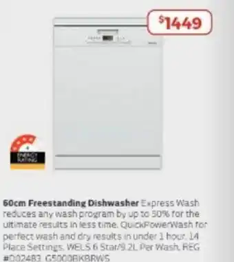 Retravision 60cm Freestanding Dishwasher offer