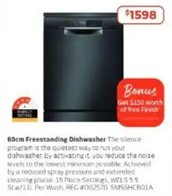 Retravision 60cm Freestanding Dishwasher offer