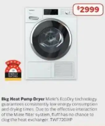 Retravision 8kg Heat Pump Dryer offer