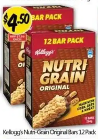 Kellogg's Nutri-Grain Original Bars 12 Pack