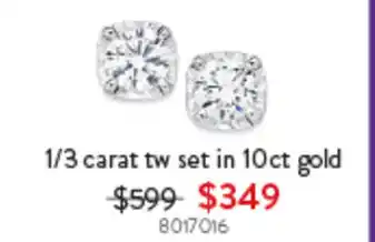 Goldmark 1/3 carat tw set in 10ct gold offer