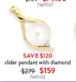 Goldmark slider pendant with diamond offer