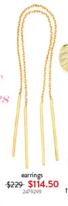 Goldmark earrings offer