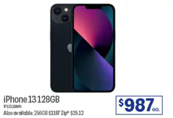 Officeworks iPhone 13128GB offer