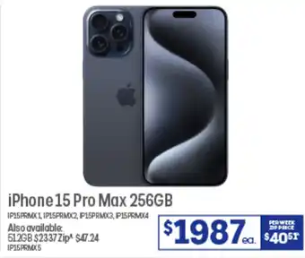 Officeworks iPhone 15 Pro Max 256GB offer