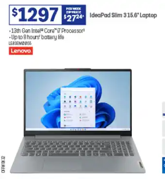 Officeworks IdeaPad Slim 315.6 Laptop offer