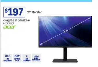 Officeworks 27 Monitor offer