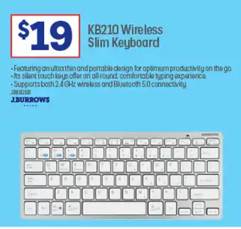 Officeworks KB210 Wireless Slim Keyboard offer