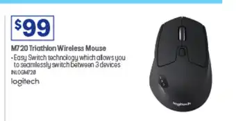 Officeworks M720 Triathlon Wireless Mouse offer