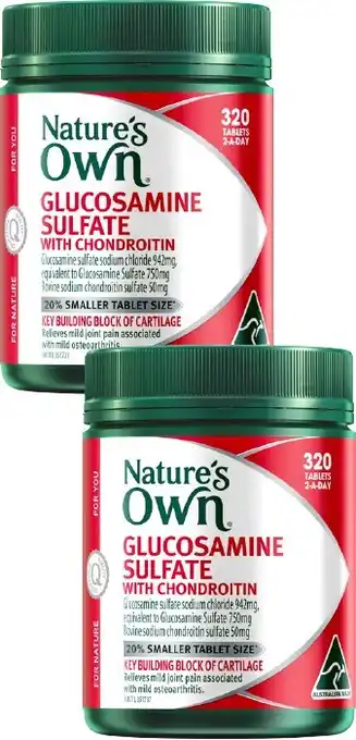 Discount Drug Stores Nature's Own Glucosamine Sulfate with Chondroitin 320 Tablets offer