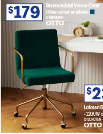 Brumunddal Velvet Chair