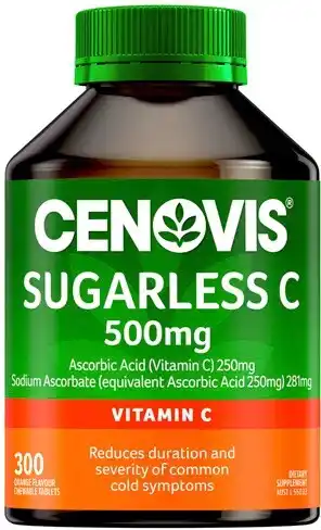 Discount Drug Stores Cenovis Sugarless Vitamin C 500mg 300 Chewable Tablets offer