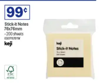 Officeworks Stick it Notes offer