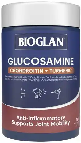 Discount Drug Stores Bioglan Glucosamine Chondroitin + Turmeric 120 Tablets offer