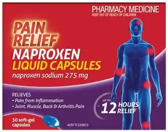 Discount Drug Stores Pain Relief Naproxen Liquid Capsules 30 Pack offer