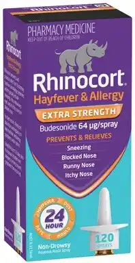 Discount Drug Stores Rhinocort Hayfever & Allergy Extra Strength Nasal Spray 120 Sprays offer