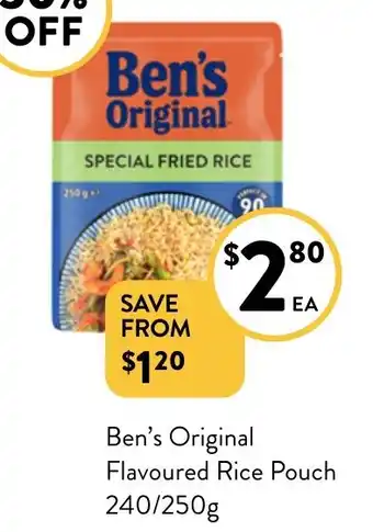 Ben's Original Flavoured Rice Pouch 240/250g
