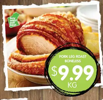 Spudshed PORK LEG ROAST BONELESS offer