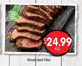 Spudshed Whole Beef Fillet offer