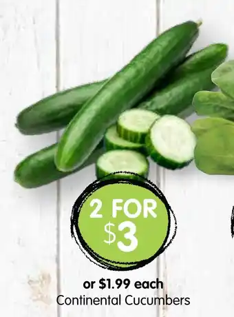 Spudshed Continental Cucumbers offer